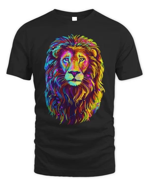 Lion Pet Cool Colorful Wild Lion Stylish Lion Graphic Design 2