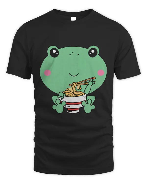Frog Pet Kawaii Frog Eating Ramen Noodles Japanese Food Anime Lover