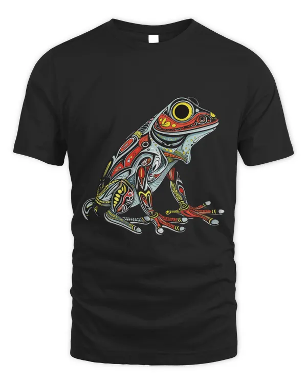 Frog Pet Native American Indian Style Art Pacific Northwest 9  0