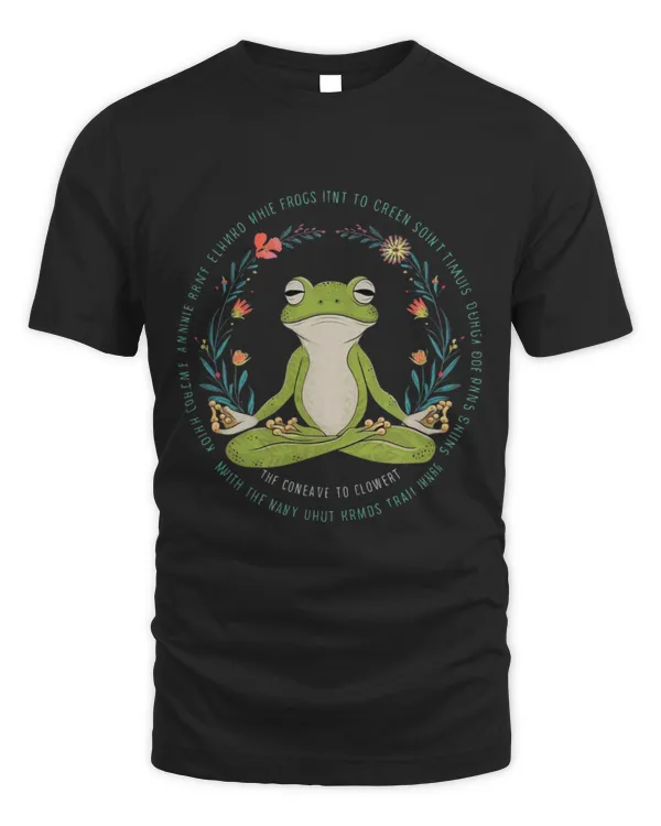 Frog Pet Peace Sign Yoga Frogs Cool Peace Frog Floral