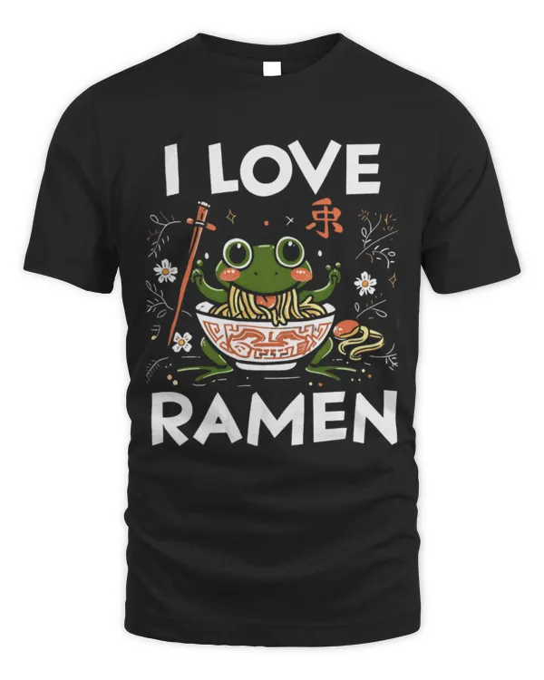 Frog Pet Otaku Anime Kawaii I Love Ramen Noodles Frog 8