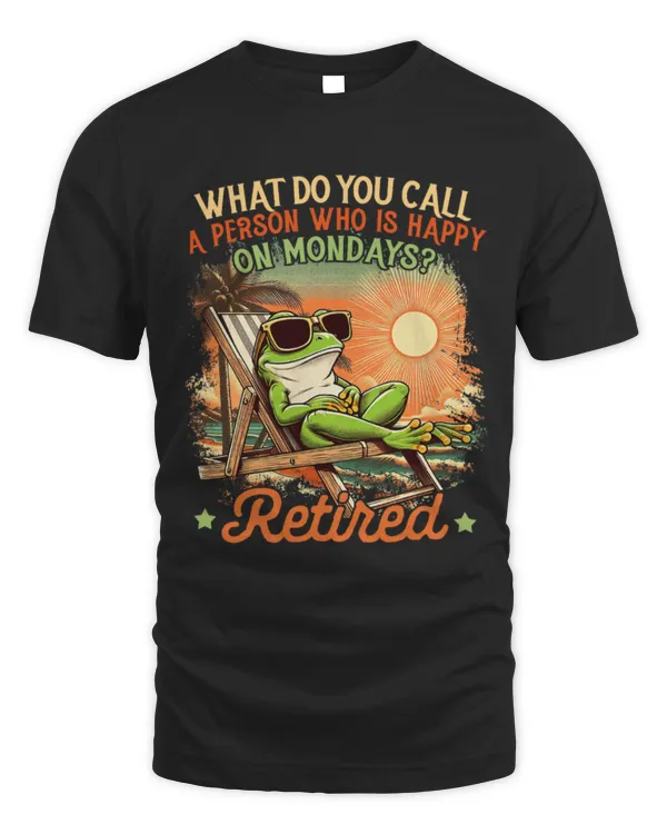 Frog Pet Retired Coworker Frog Retirement Who Is Happy On Mondays