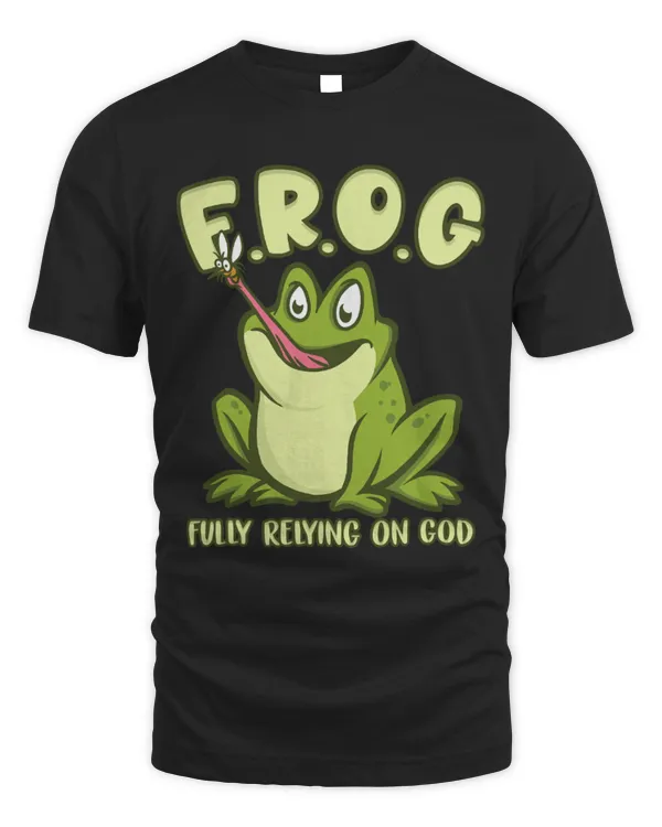 Frog Pet Retro FROG Fully Rely Frog Love Religious Christian Gifts
