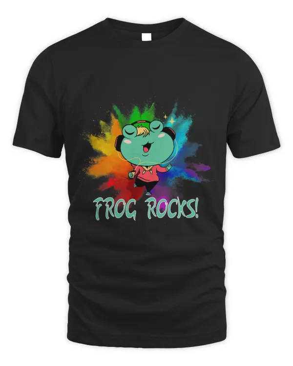 Frog Pet Rocks Music Splash Farben Dancing Frog