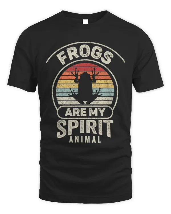 Frog Pet Vintage Retro Frogs Are My Spirit Animal Frog Lover