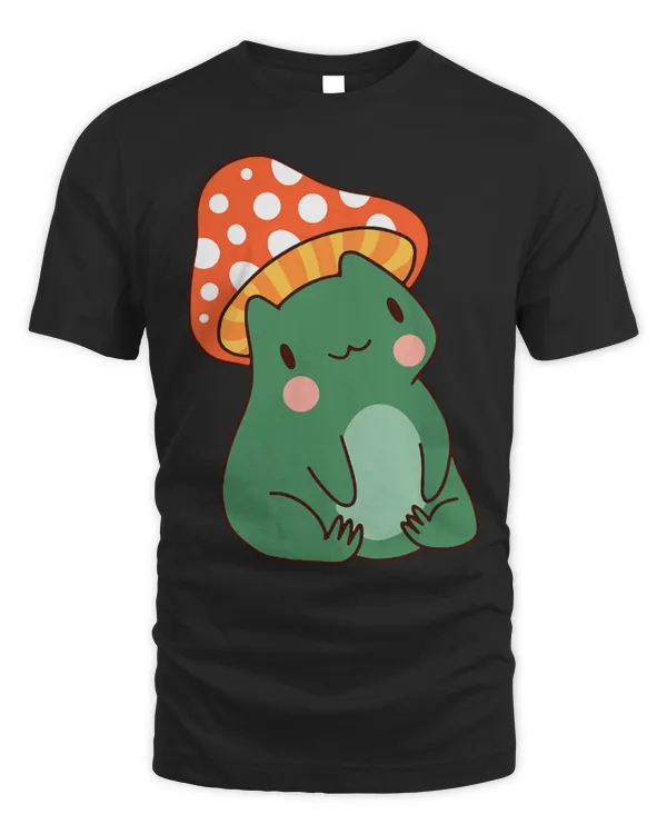 Frog Pet Wearing Mushroom Hat Design