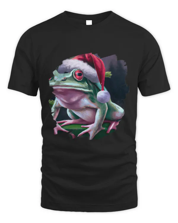 Frog Pet Wearing Santa Claus Hat Christmas Tree Christmas Frogs 2