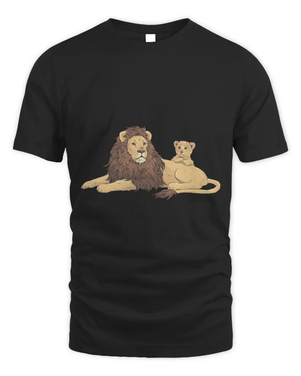 Lion Pet Dad Fathers Day Cool Father And Son Matching Papa Men