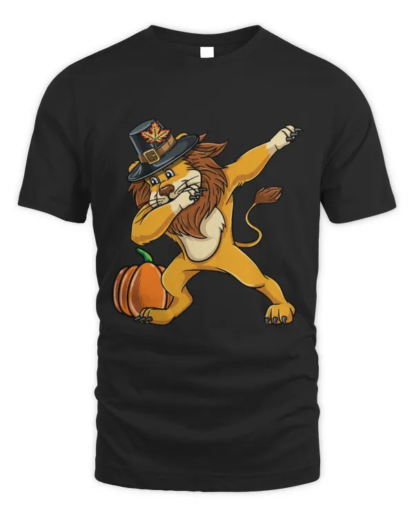 Lion Pet Dabbing Pilgrim Lion Kids Thanksgiving