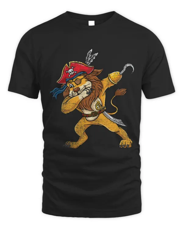 Lion Pet Dabbing Pirate Halloween Lion Vintage