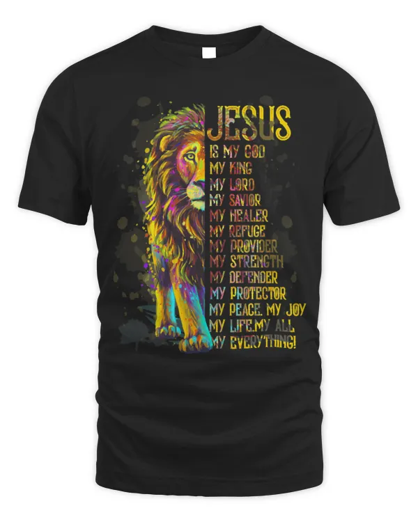 Lion Pet Jesus Is My God King My Lord My Savior Blue Lion Christian 2 Christ 4