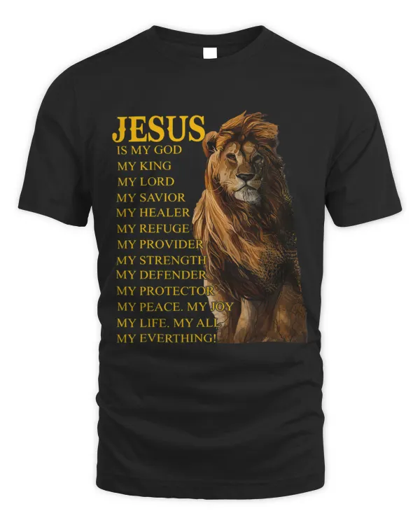 Lion Pet Jesus Is My God King My Lord My Savior Healer Christian Lion