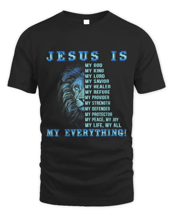 Lion Pet Jesus Is My God King My Lord My Savior Blues Lion Christian