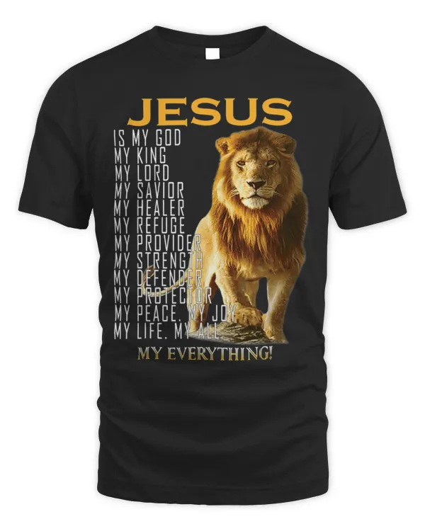 Lion Pet Jesus Is My God King My Lord My Savior Lion Faith