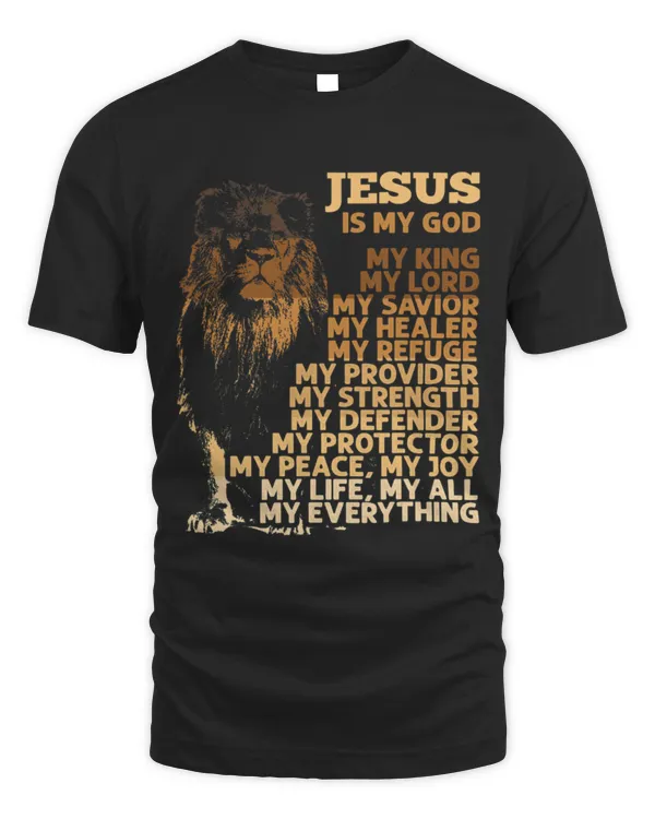 Lion Pet Jesus Is My God My King Black History Month BLM Melanin Lion 8