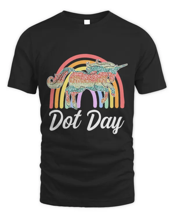 Unicorn Pet Polka Dot Day Unicorn International Dot Day Kids Colorful