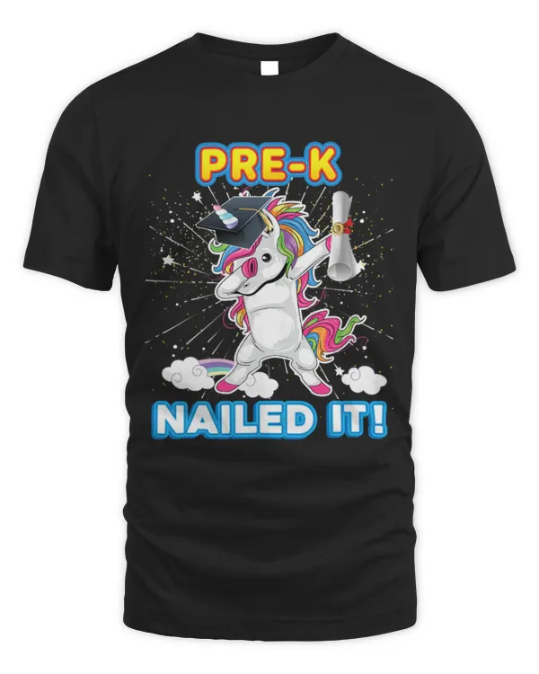 Unicorn Pet PreK Nailed It Last Day Of School Unicorn Dabbing Graduate