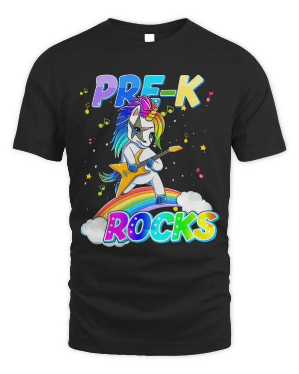 Unicorn Pet PreK Rocks Unicorn Rainbow Back To School Student Kids