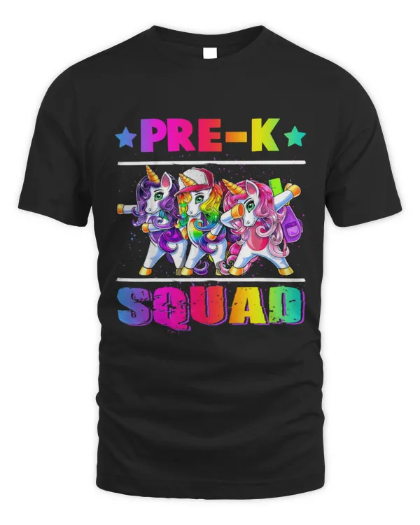Unicorn Pet PreK Squad Dabbing Unicorn Back to School Backpack Girl