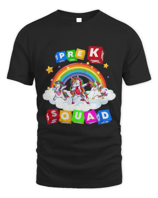 Unicorn Pet PreK Squad Dabbing Unicorn Girls Kids Back To School