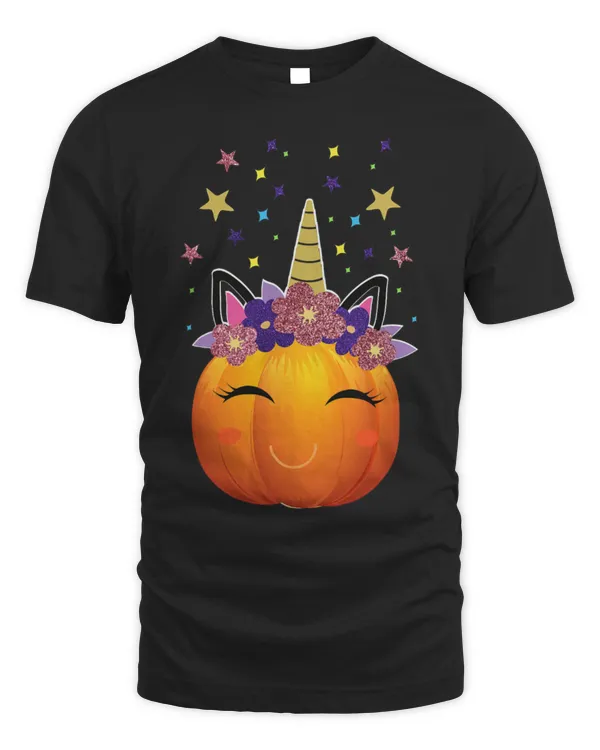 Unicorn Pet Pumpkin shirt for women Halloween Thanksgiving 1