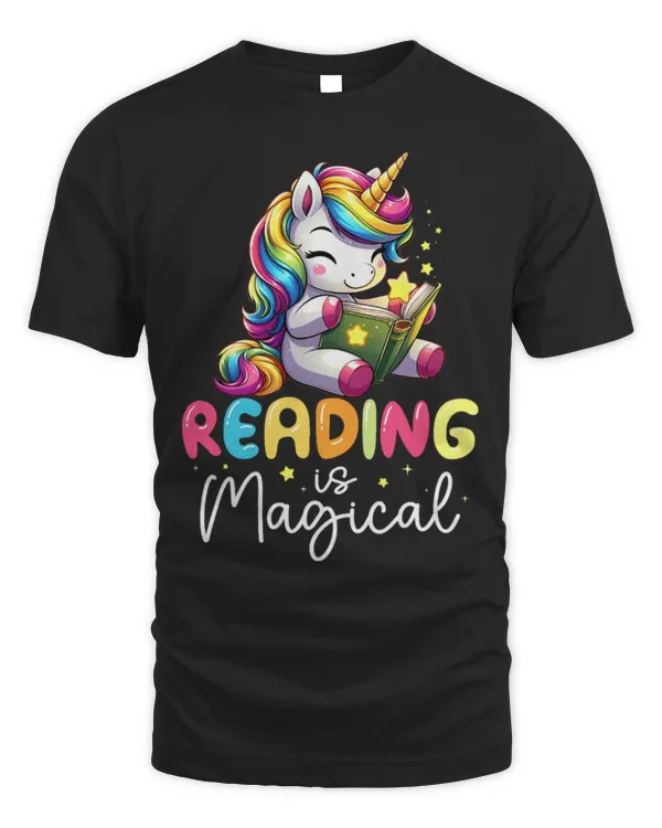 Unicorn Pet Reading Is Magical Book Bookworm Librarian Teachers