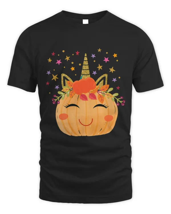 Unicorn Pet Pumpkin shirt for women Halloween Thanksgiving