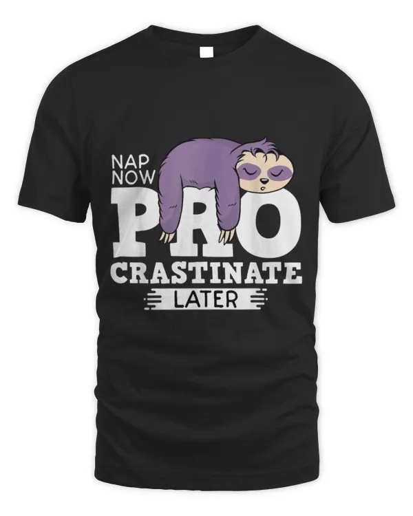 Sloth Pet Napping Sloth Nap Now Procrastinate Later Procrastinating