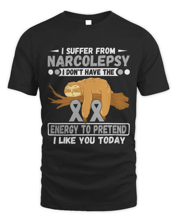 Sloth Pet Narcolepsy Awareness Ribbon Sloth I Suffer From Narcolepsy