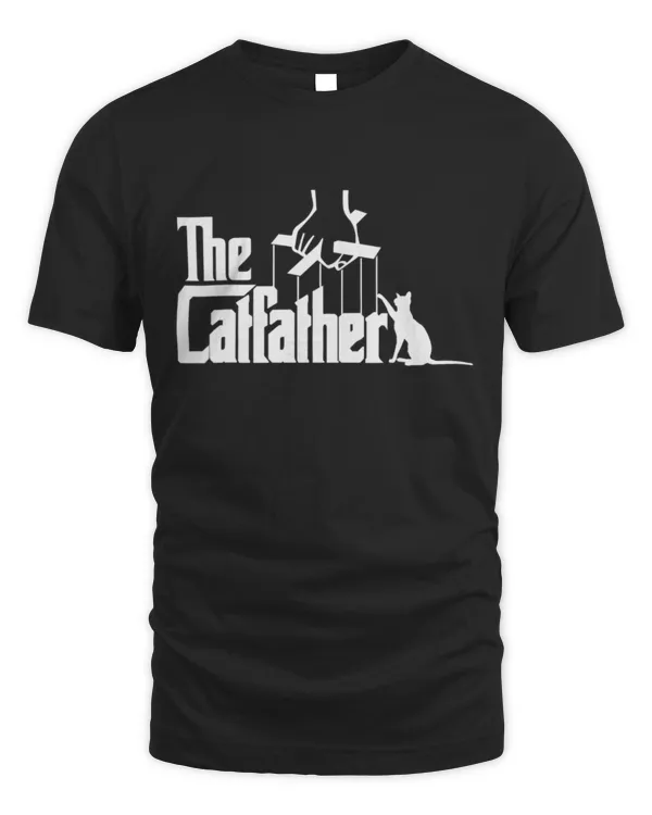 Mens Funny Catfather Cat Daddy Fathers Day Cat Lover Gift TShirt