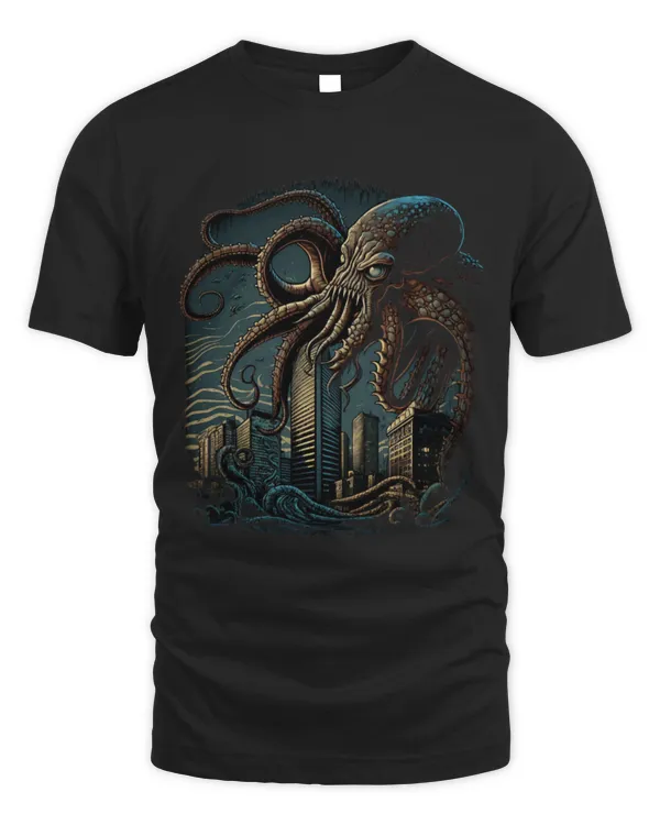 Octopus Pet Kraken City Attack Sea Monster