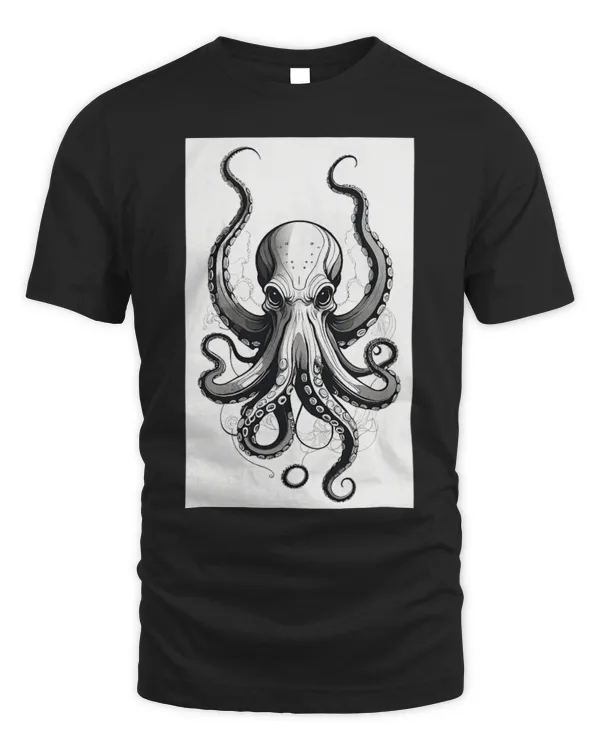 Octopus Pet Modern Octopus Artwork Minimalist Animal Graphic