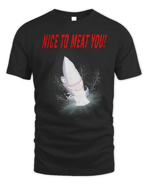 Shark Pet Bloody nice to meat you Hungry shark meat lover diver beach