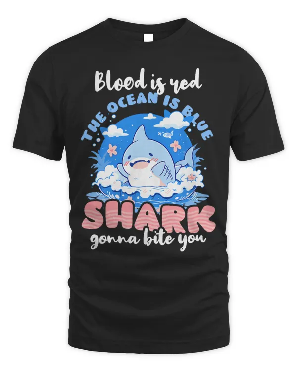 Shark Pet Blood Red Ocean Blue Shark Bite You Design Shark