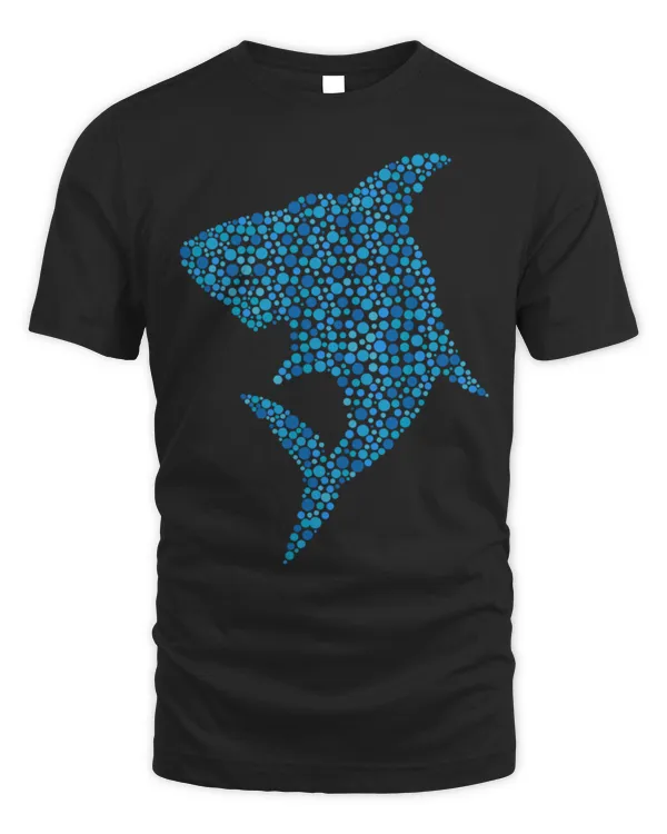 Shark Pet Blue Polka Dot Shark International Dot Day Novelty