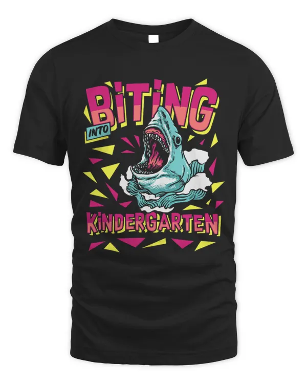 Shark Pet Biting Into Kindergarten Shark Back to School 5