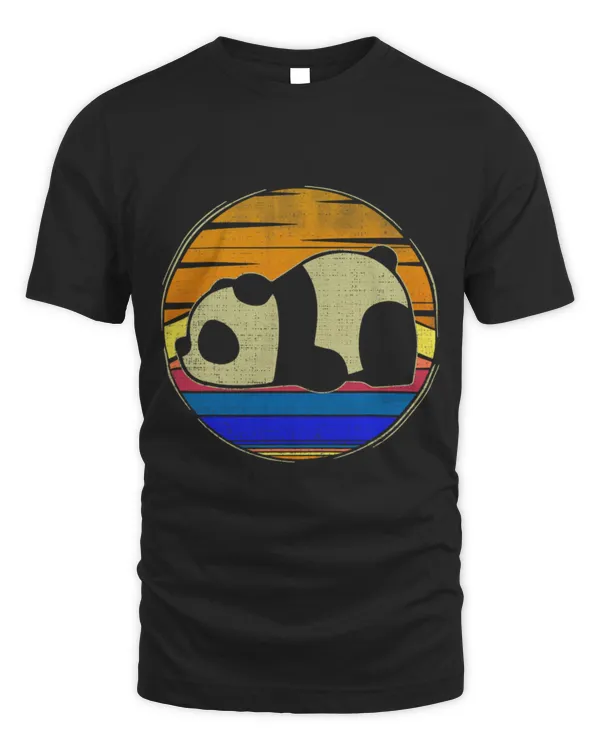 Panda Pet Panda Retro Sunset Funny Animal Lover Gifts