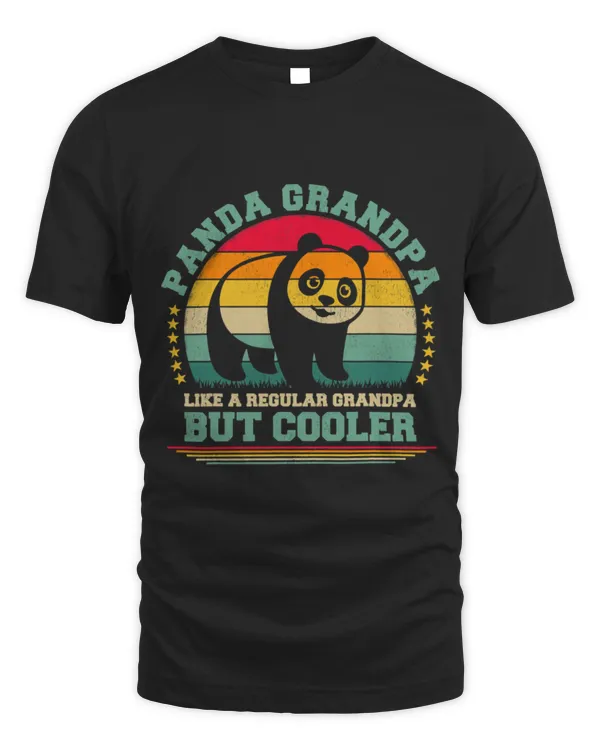 Panda Pet Panda Lover Funny Vintage Panda Grandpa Fathers Day