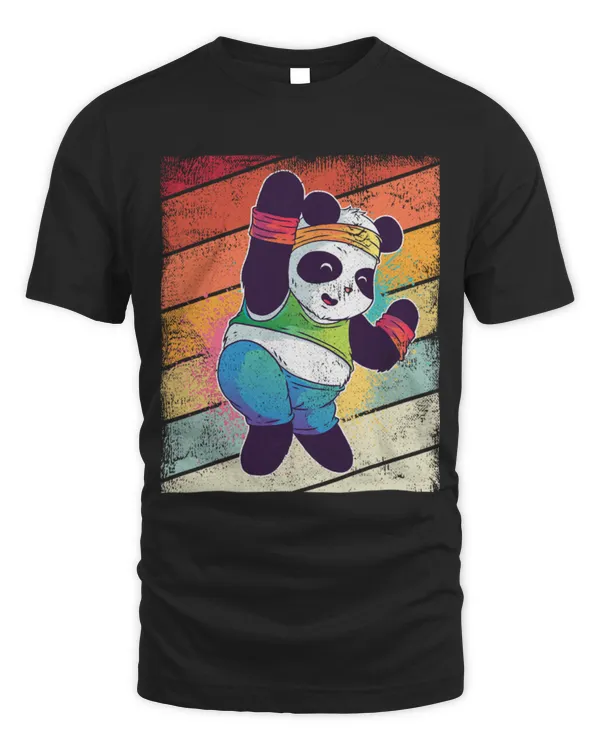 Panda Pet Panda Dancing Retro Graphic Gym Gift Kids Youth