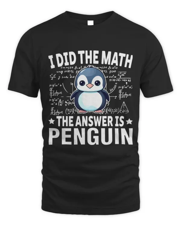 Penguin Pet Math Lover Calculation Problem Solving Answer