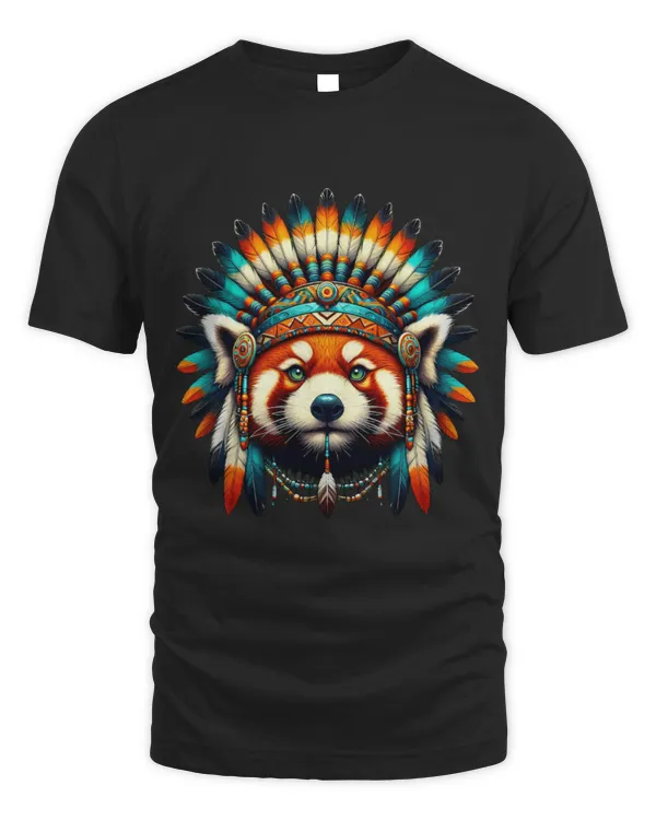 Panda Pet Native Indian Red Panda Native American Indian Feathers