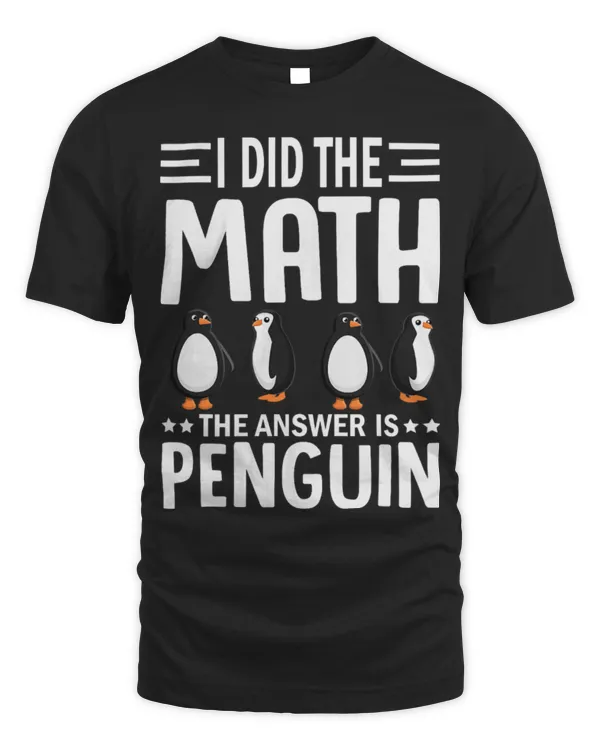 Penguin Pet Math Lover Calculation Problem Solving Answer 10