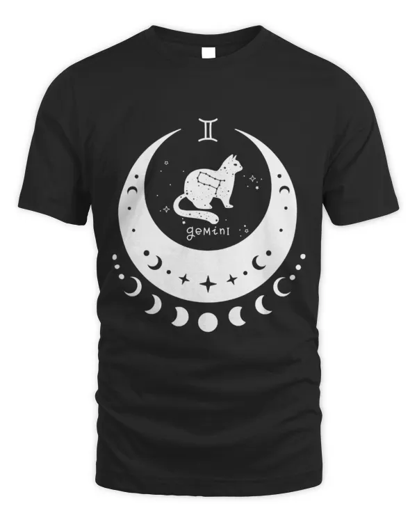Cute Cat Zodiac Gemini Horoscope Astrology Sign Cat Crescent Moon228
