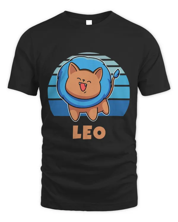 Cute Cat Zodiac Sign Leo Cute Cat Design