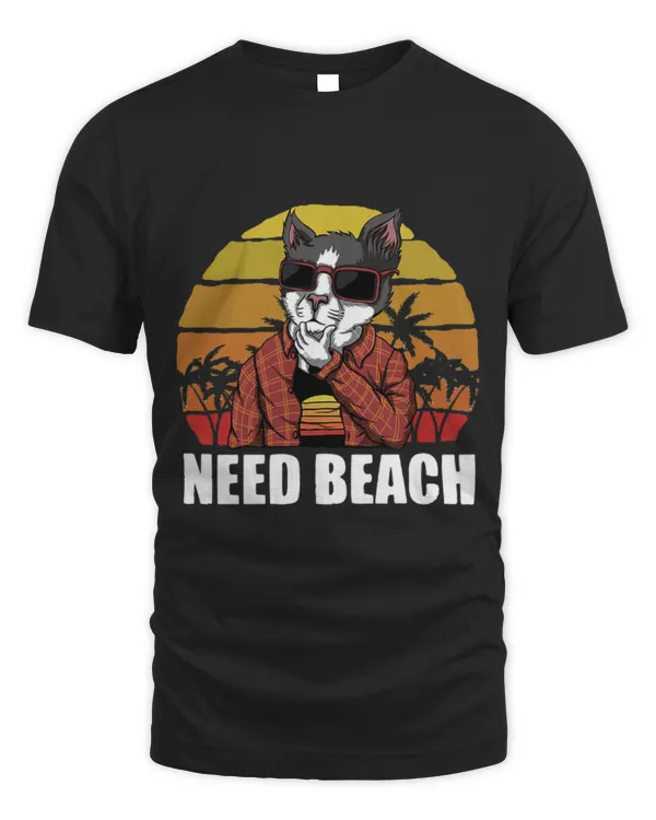 Cute Cat Zoo Retro Sunset Art Funny Wild Cat