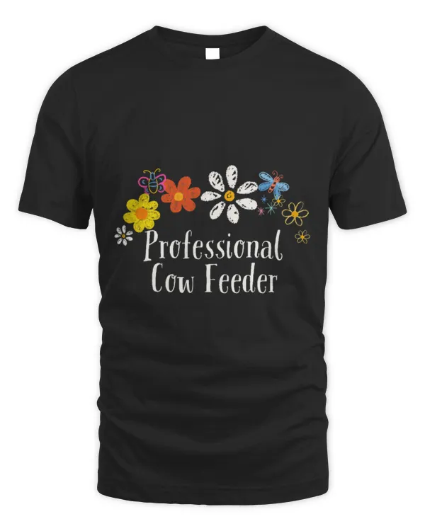 Cute Cow Floral Artwork Professional Cow Feeder Saying Cute Cow Floral Artwork Professional Cow Feeder Saying