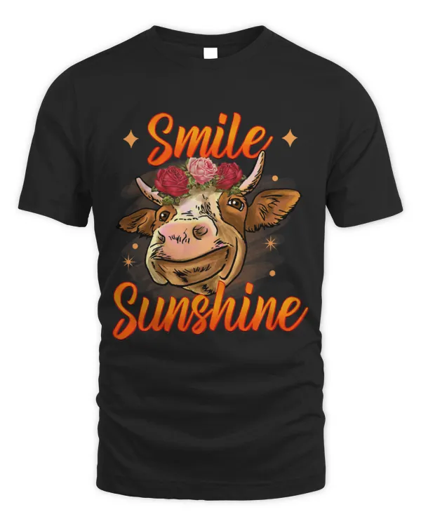 Cute Cow Floral Cow Smile Sunshine Flowers Moo Farmer Dairy Farm Cute Cow Floral Cow Smile Sunshine Flowers Moo Farmer Dairy Farm