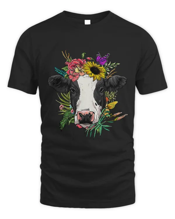 Cute Cow floral cow spring nature lovers 2women 2men Cute Cow floral cow spring nature lovers 2women 2men