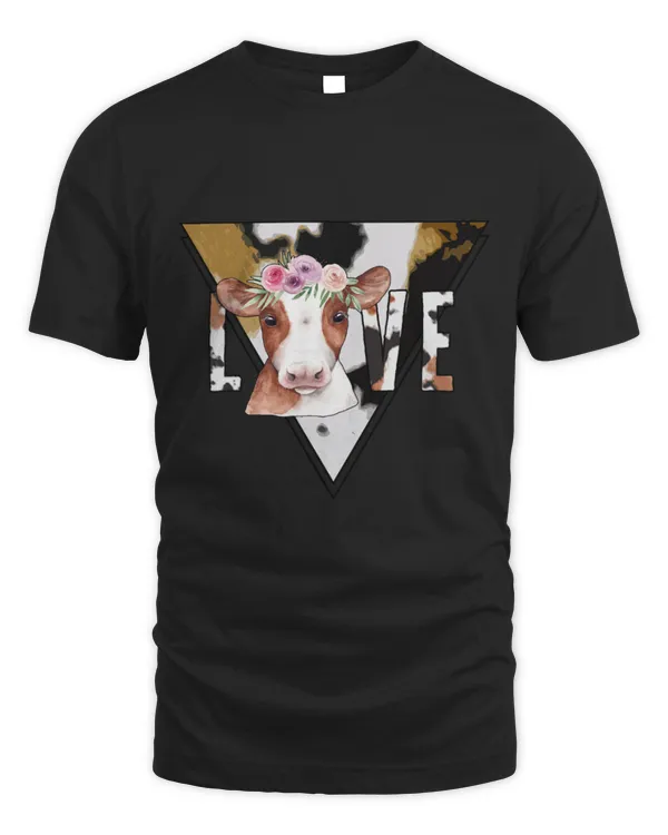 Cute Cow Floral Crown Cow Fan Lover Gift Farm Animal Cute Cow Floral Crown Cow Fan Lover Gift Farm Animal