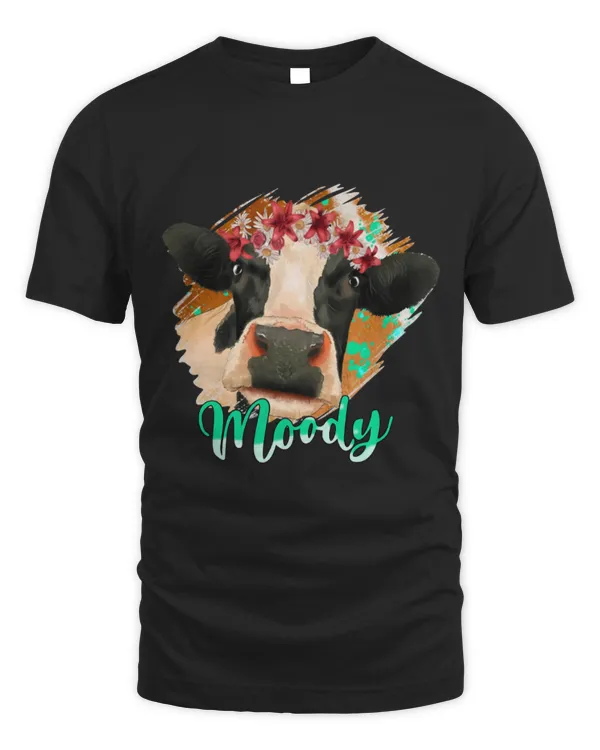 Cute Cow Floral Diary Cow Moody Heifer Cow Lovers Farmers Cute Cow Floral Diary Cow Moody Heifer Cow Lovers Farmers